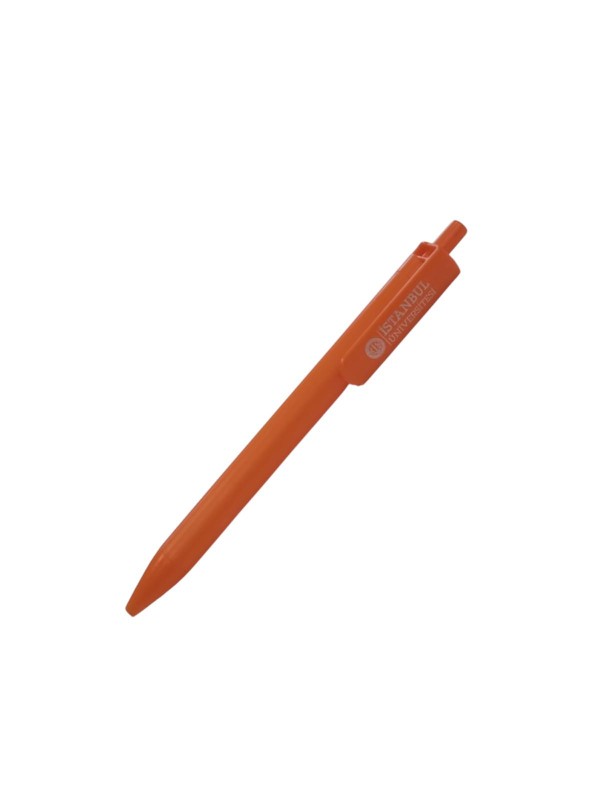 Plastik Tükenmez Kalem (Basmalı) - Turuncu