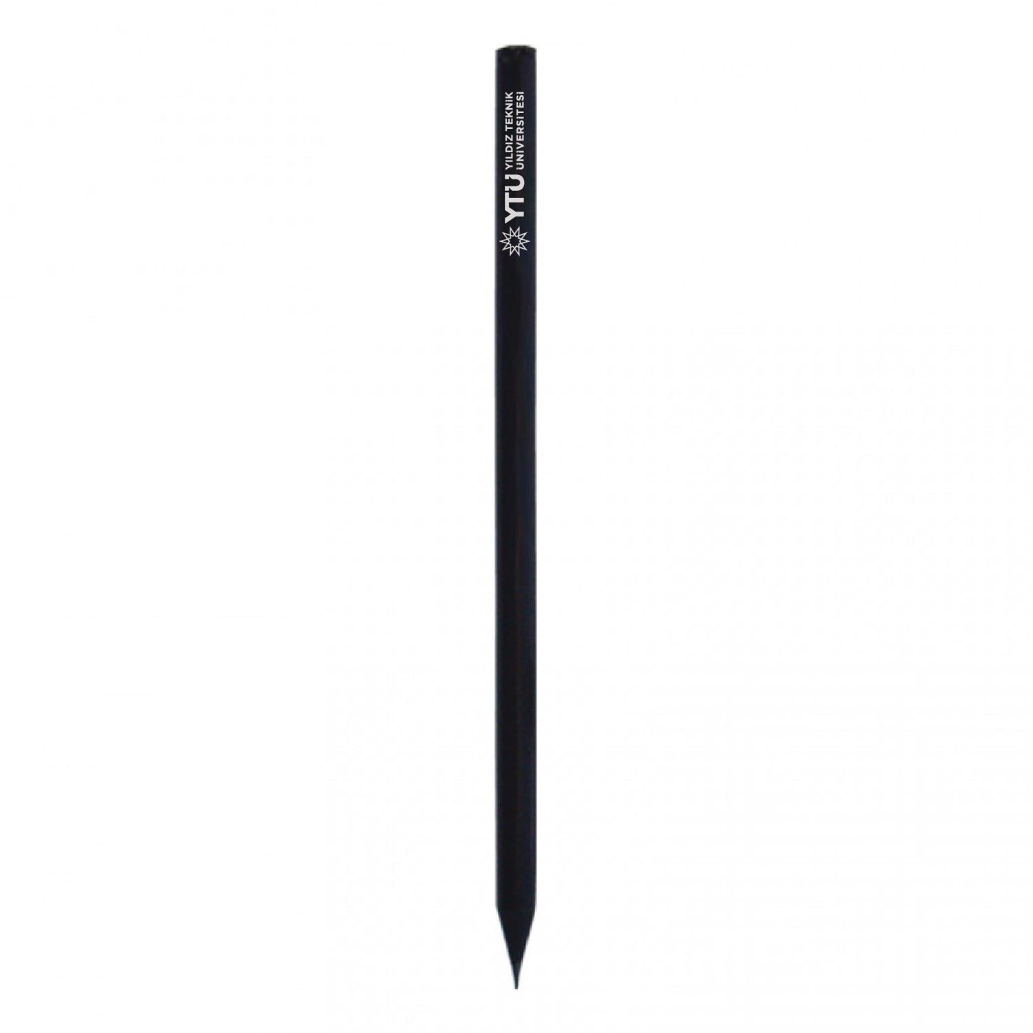 YTÜ - Natural Siyah Yuvarlak Kurşun Kalem (Ahşap Gövde)