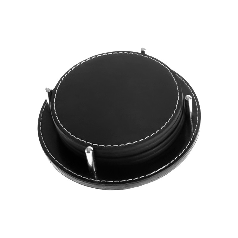 KP0230-1008 Deri Bardak Altlığı